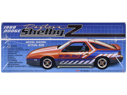 Skill 2 Model Kit 1988 Dodge Shelby Daytona Z 2-in-1 Kit 1/25 Scale Model by MPC