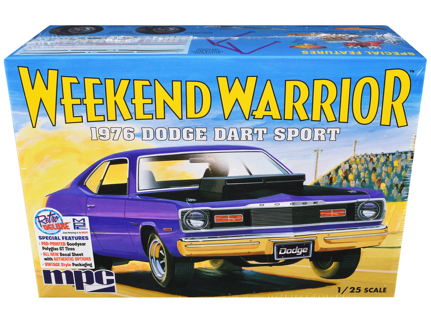 Skill 2 Model Kit 1976 Dodge Dart Sport "Weekend Warrior" 1/25 Scale Model by MPC-DiecastModeler.com