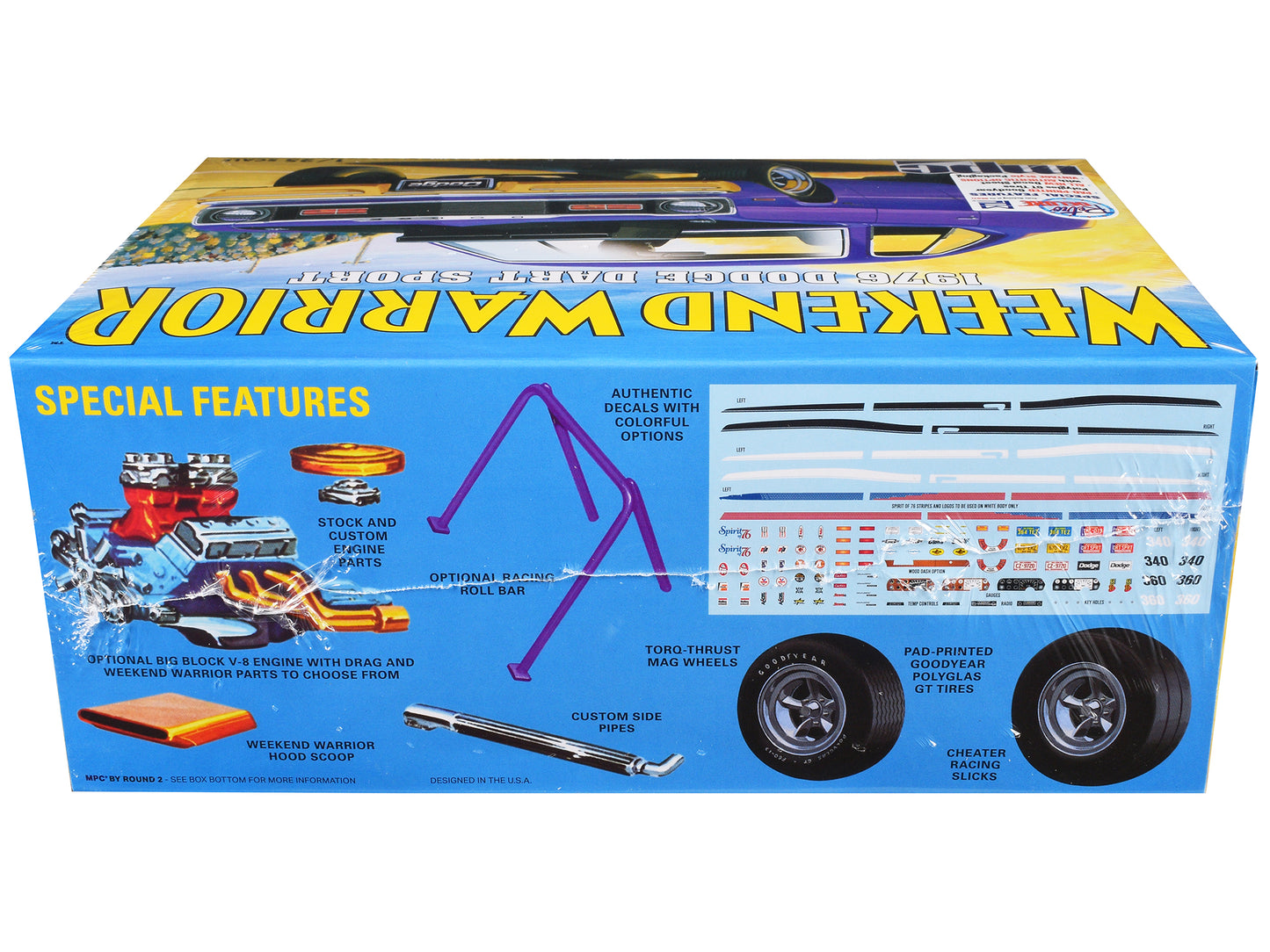 Skill 2 Model Kit 1976 Dodge Dart Sport "Weekend Warrior" 1/25 Scale Model by MPC-DiecastModeler.com