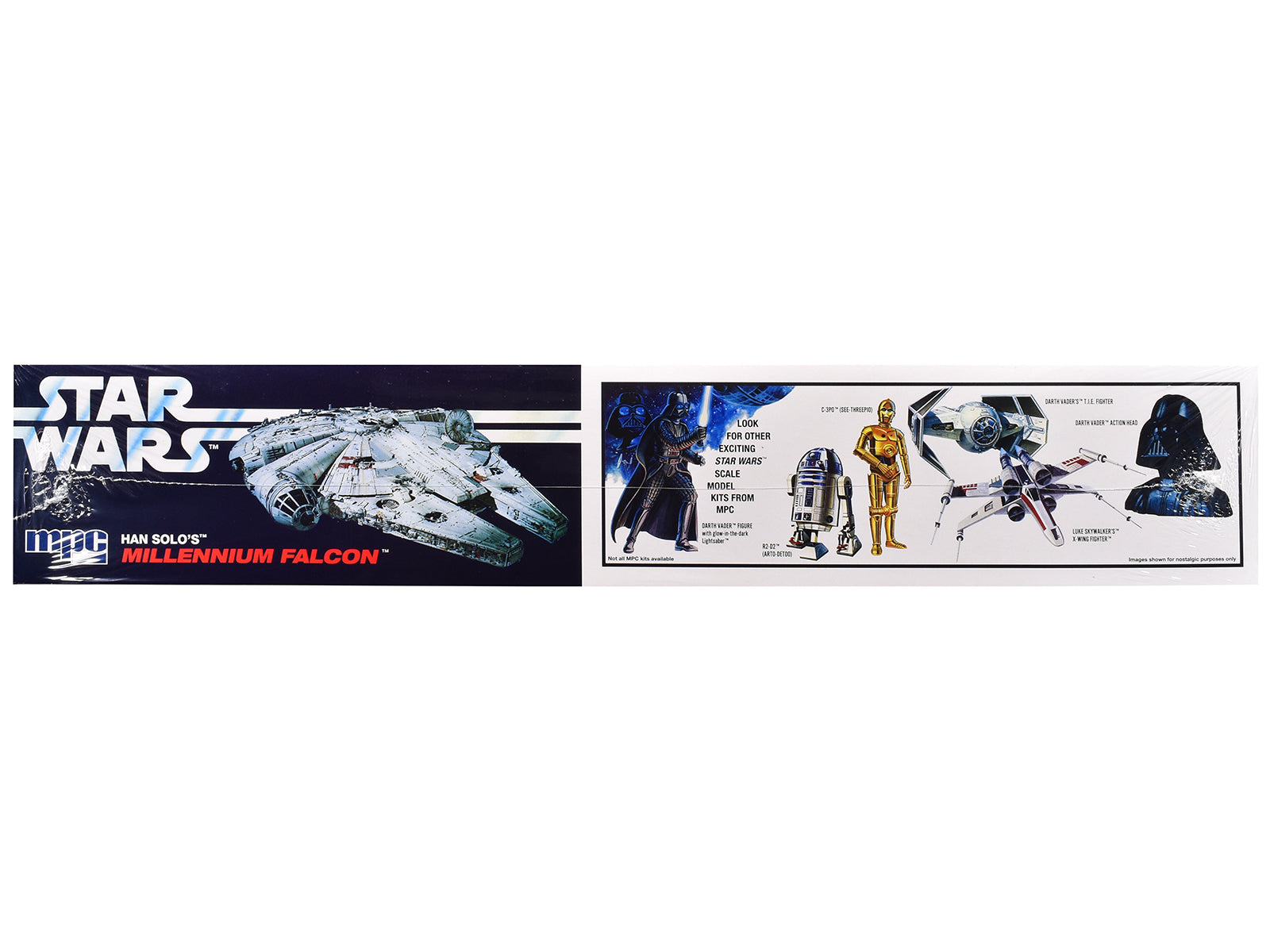 Skill 3 Model Kit Han Solo's Millennium Falcon "Star Wars: A New Hope" (1977) Movie 1/72 Scale Model by MPC-DiecastModeler.com