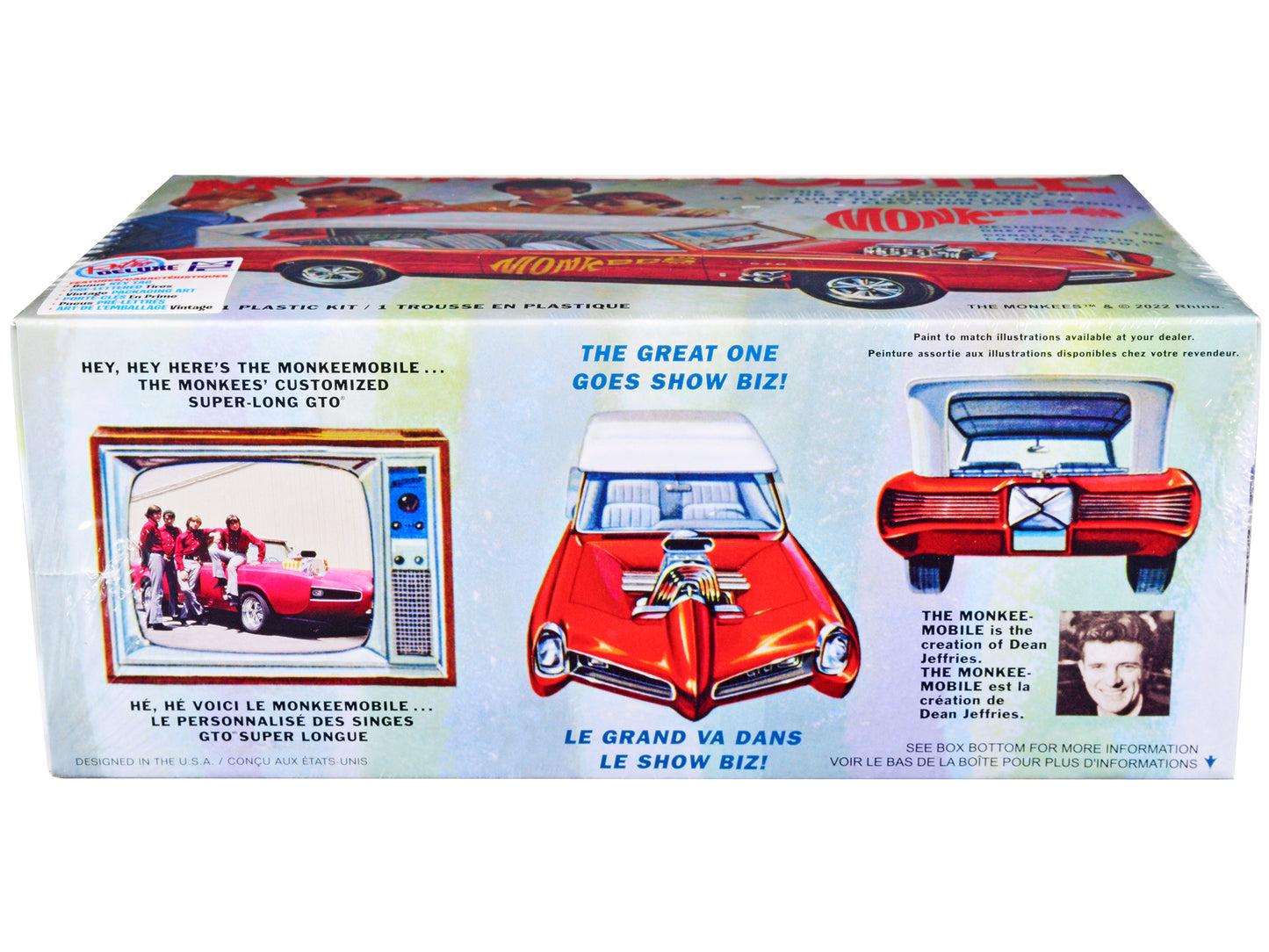 Skill 2 Model Kit Monkeemobile "The Monkees" (1966-1968) TV Series 1/25 Scale Model Car by MPC-DiecastModeler.com