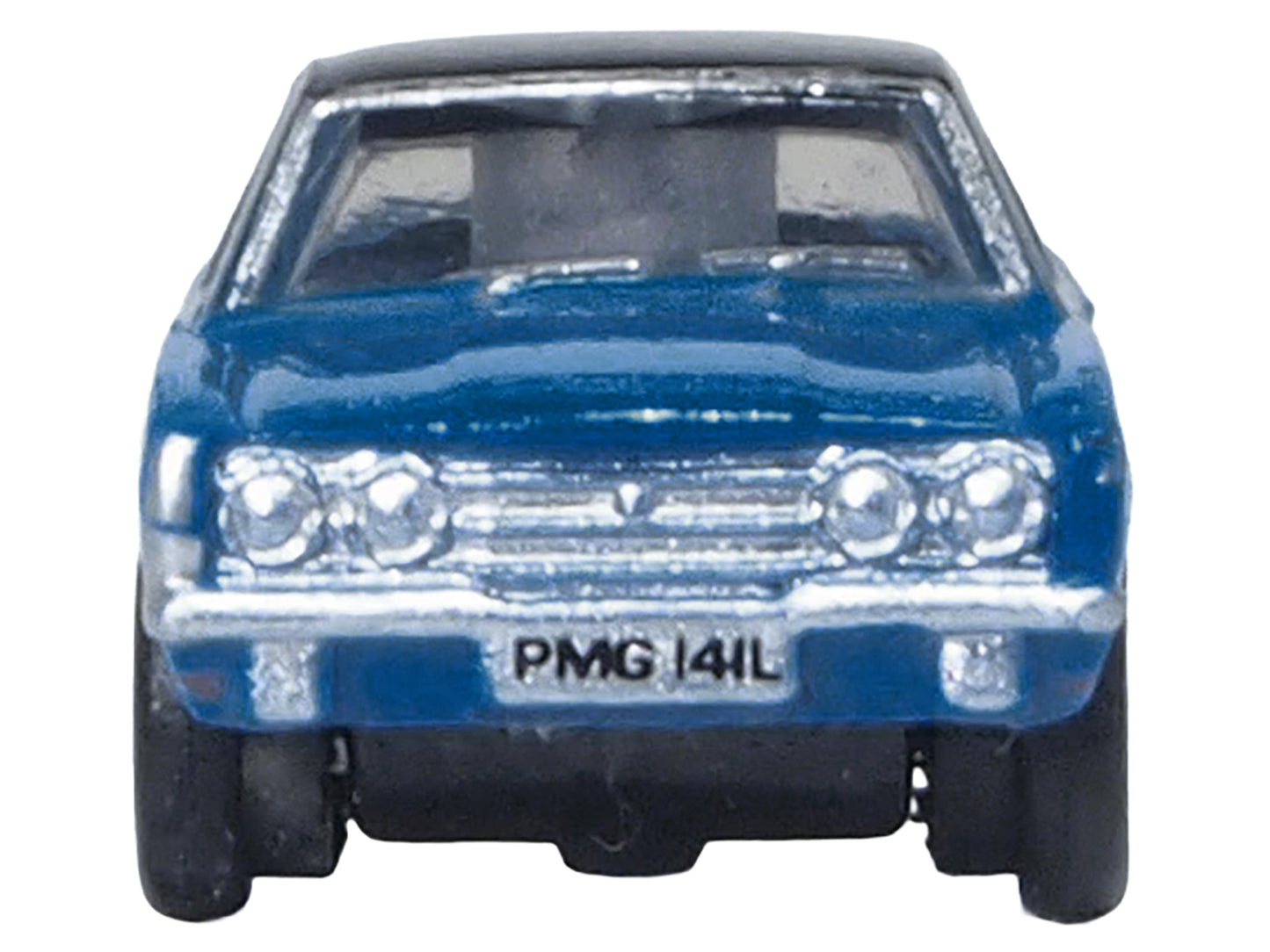 Ford Cortina MKIII RHD (Right Hand Drive) Electric Monza Blue with Black Top 1/148 (N) Scale Diecast Model Car by Oxford Diecast