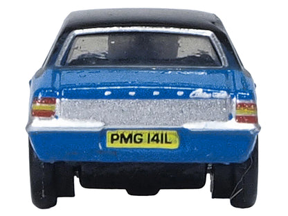 Ford Cortina MKIII RHD (Right Hand Drive) Electric Monza Blue with Black Top 1/148 (N) Scale Diecast Model Car by Oxford Diecast-DiecastModeler.com