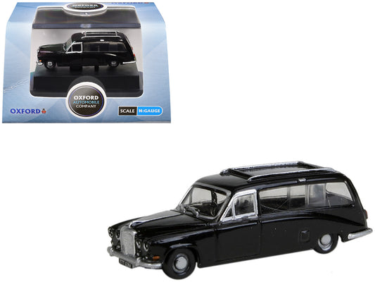 Daimler DS420 Hearse Black 1/148 (N) Scale Diecast Model Car by Oxford Diecast-DiecastModeler.com