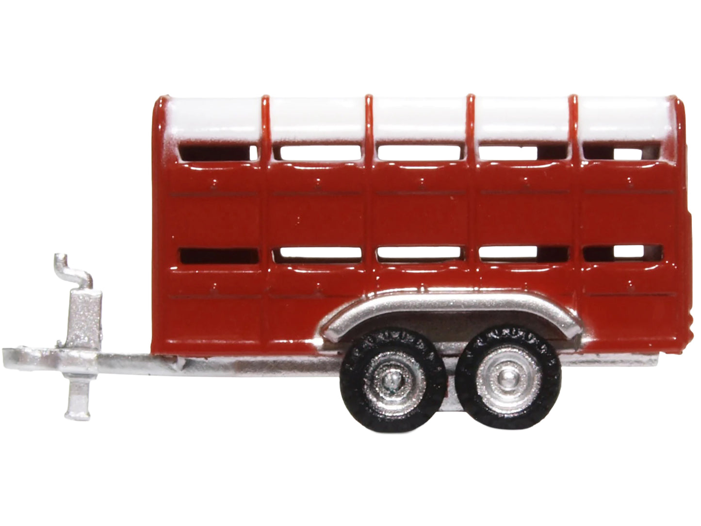 Livestock Trailer Red 1/148 (N) Scale Diecast Model Car by Oxford Diecast