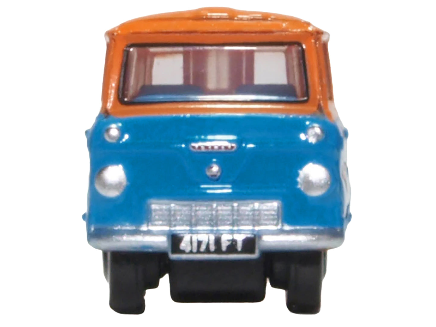 Ford 400E Van RHD (Right Hand Drive) "Fordson Super Service" Blue and Orange 1/148 (N) Scale Diecast Model Car by Oxford Diecast-DiecastModeler.com