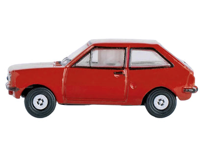 Ford Fiesta Mk1 RHD (Right Hand Drive) Venetian Red 1/148 (N) Scale Diecast Model Car by Oxford Diecast