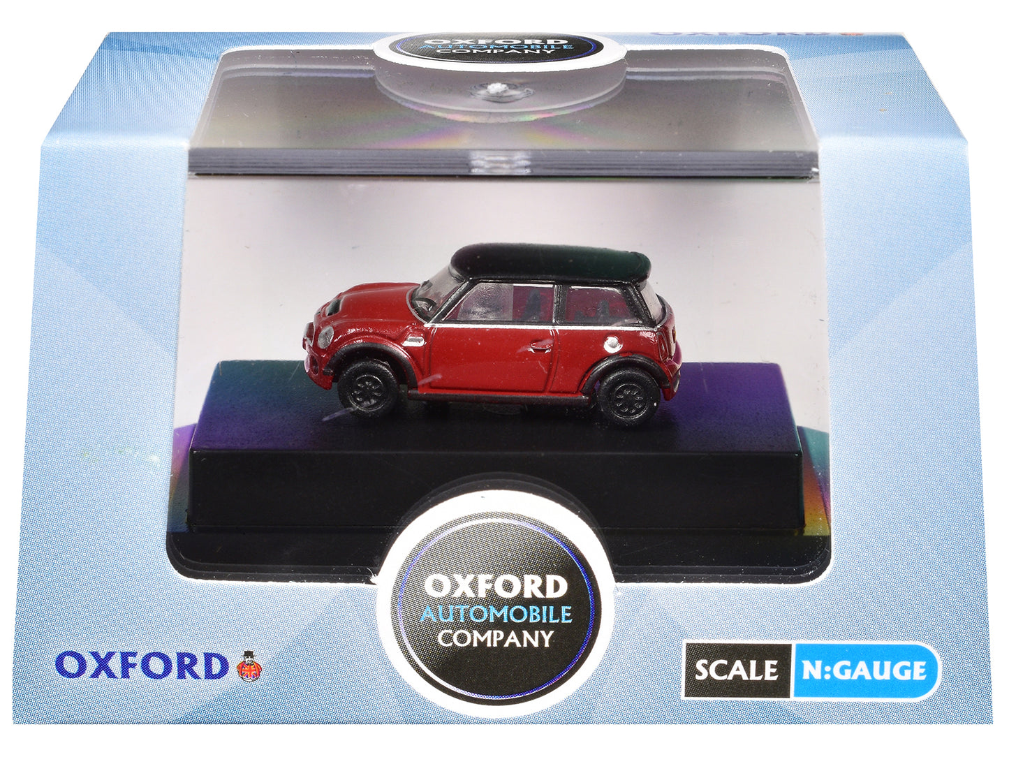 Mini Cooper S RHD (Right Hand Drive) Chili Red with Black Top 1/148 (N) Scale Diecast Model Car by Oxford Diecast