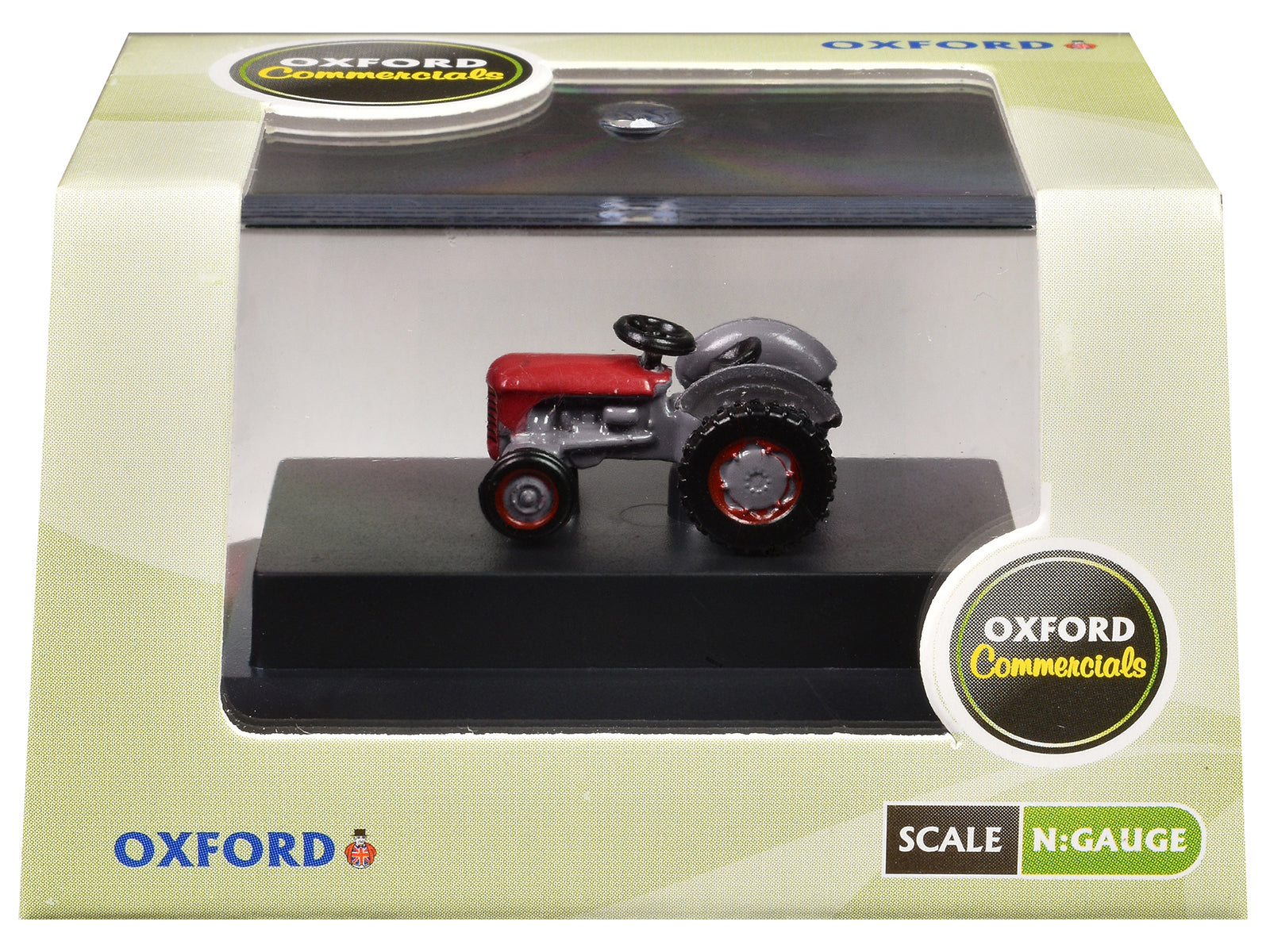 Ferguson Tractor Red and Gray 1/148 (N) Scale Diecast Model Car by Oxford Diecast-DiecastModeler.com