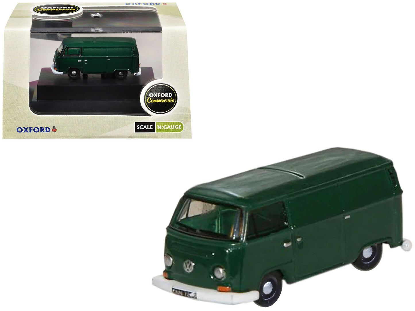 Volkswagen T2 Van Peru Green 1/148 (N) Scale Diecast Model Car by Oxford Diecast-DiecastModeler.com