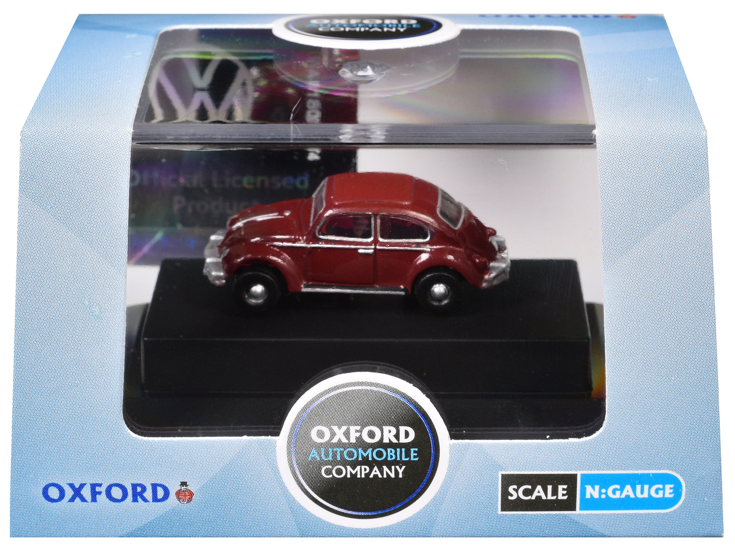 Volkswagen Beetle Ruby Red 1/148 (N) Scale Diecast Model Car by Oxford Diecast