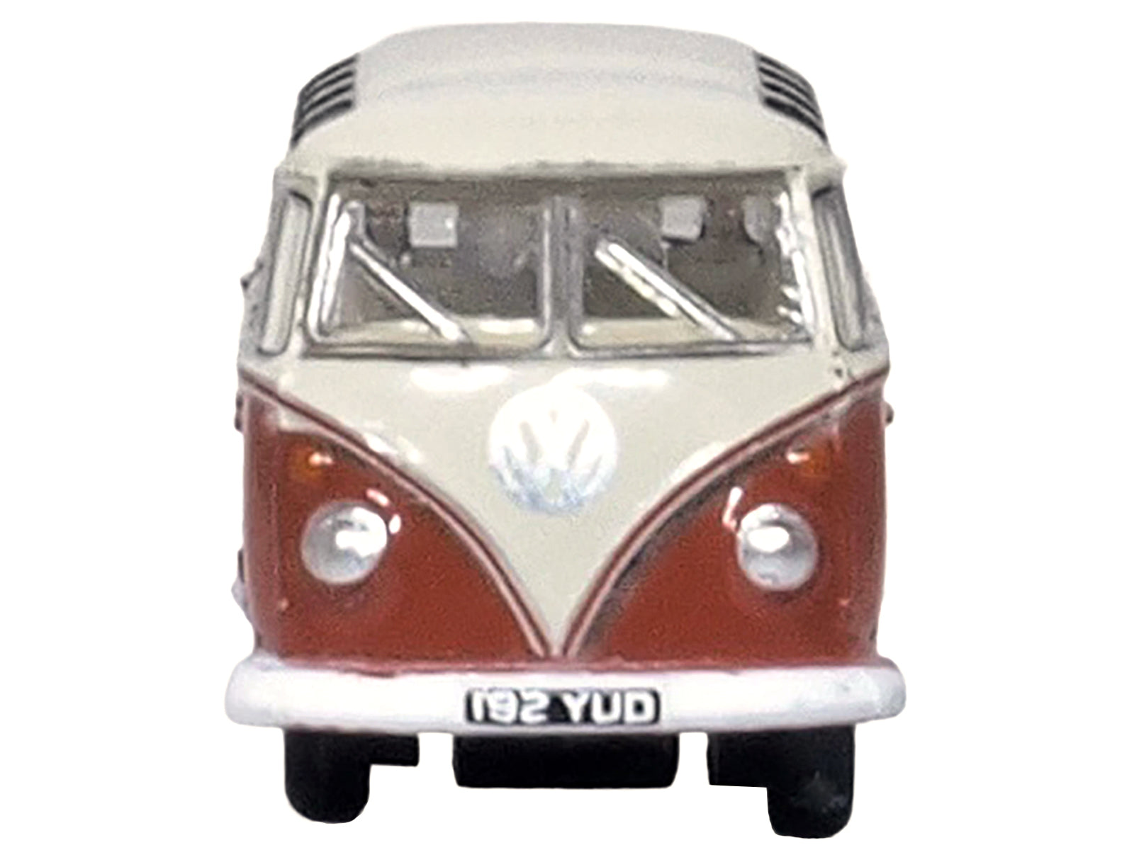 Volkswagen T1 Samba Bus Sealing Wax Red and Gray 1/148 (N) Scale Diecast Model Car by Oxford Diecast-DiecastModeler.com