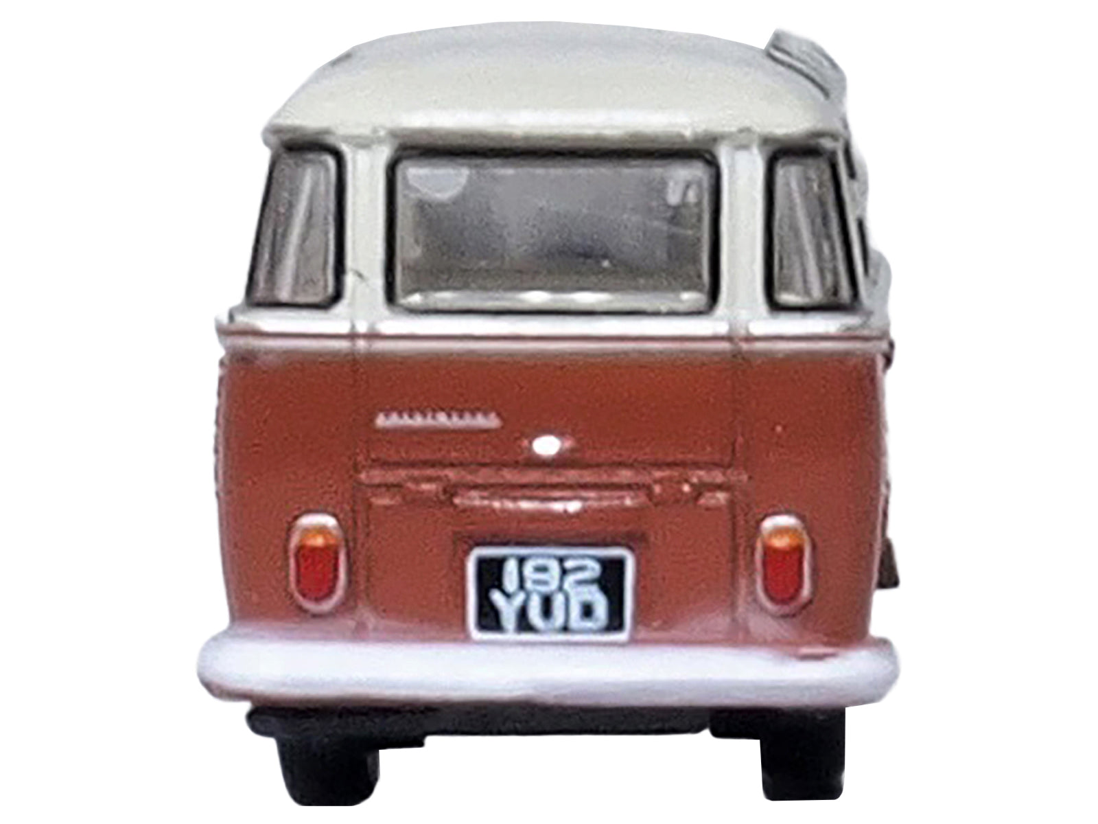 Volkswagen T1 Samba Bus Sealing Wax Red and Gray 1/148 (N) Scale Diecast Model Car by Oxford Diecast-DiecastModeler.com