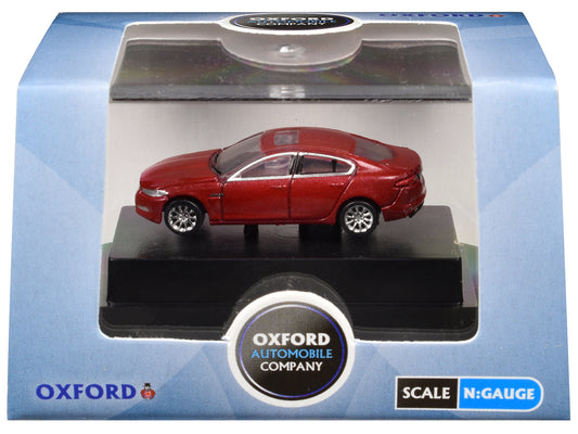Jaguar XF RHD (Right Hand Drive) Carnelian Red 1/148 (N) Scale Diecast Model Car by Oxford Diecast