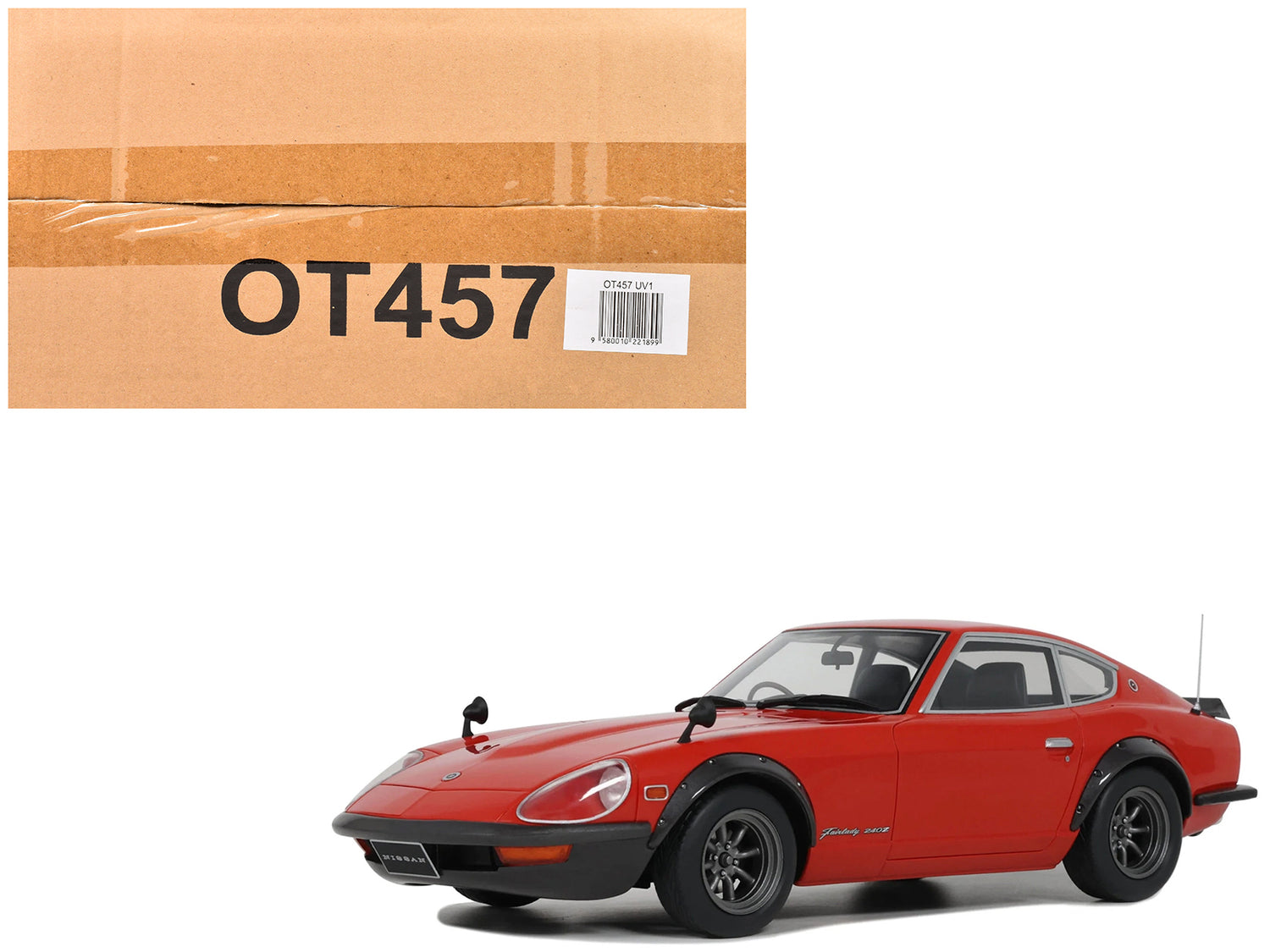 1972 Nissan Fairlady 240ZG RHD (Right Hand Drive) Grand Prix Red Limited Edition to 3000 pieces Worldwide 1/18 Model Car by Otto Mobile-DiecastModeler.com