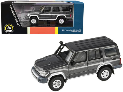 2014 Toyota Land Cruiser 76 Graphite Gray Metallic 1/64 Diecast Model Car by Paragon Models-DiecastModeler.com
