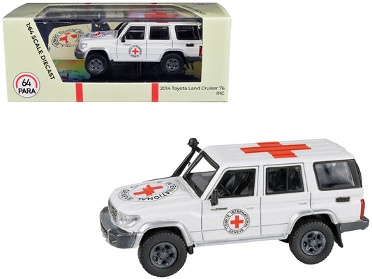 2014 Toyota Land Cruiser 76 White "International Red Cross" 1/64 Diecast Model Car by Paragon Models-DiecastModeler.com