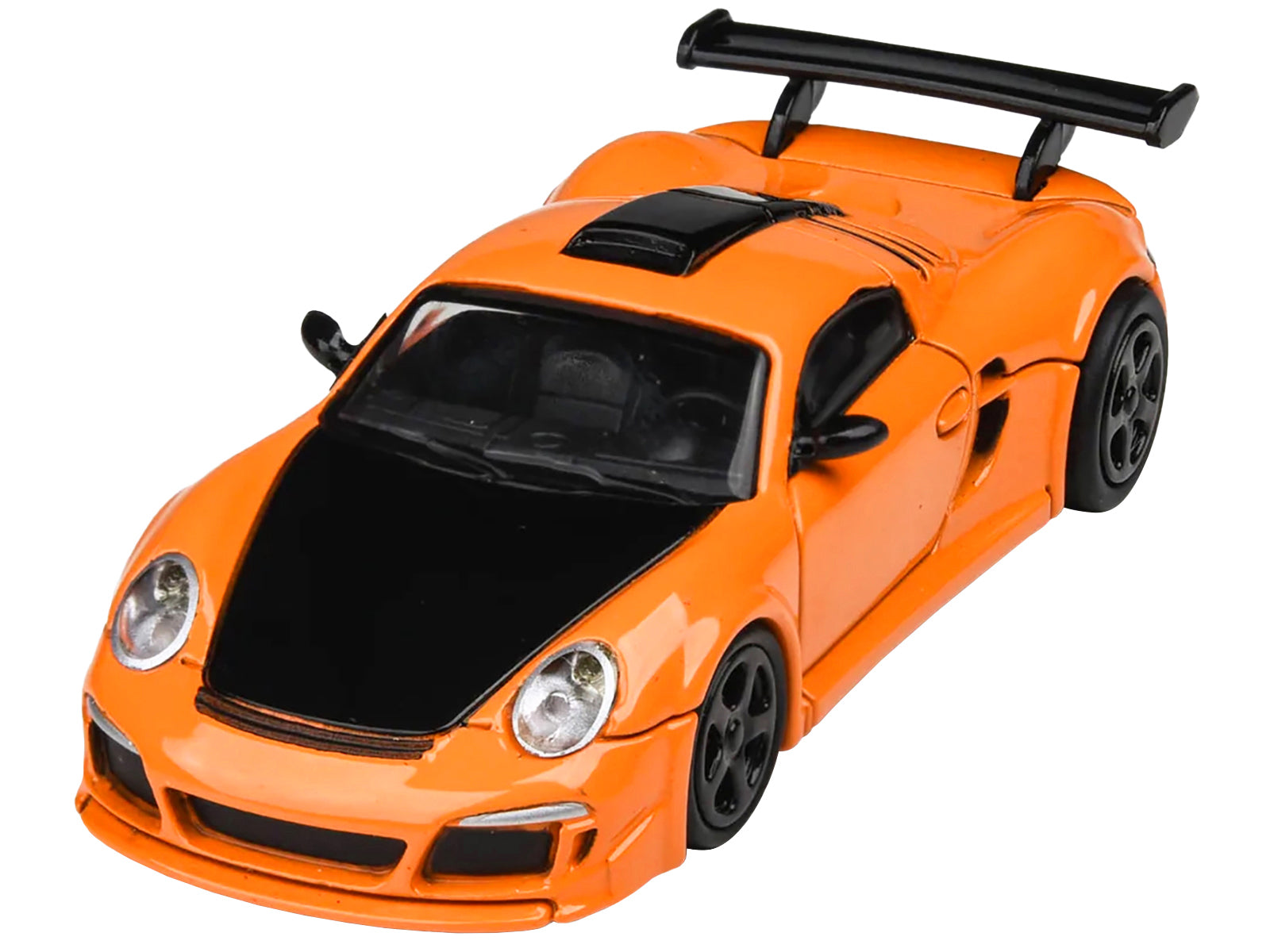 2012 RUF CTR3 Clubsport Orange with Black Hood 1/64 Diecast Model Car by Paragon Models-DiecastModeler.com