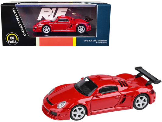 2012 RUF CTR3 Clubsport Guards Red 1/64 Diecast Model Car by Paragon Models-DiecastModeler.com