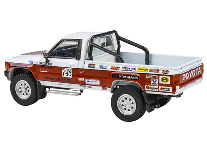 Toyota Hilux Pickup Truck #748 Malcolm Vinje - Mark Hansen "Mojave 250" (1987) 1/64 Diecast Model Car by Paragon Models
