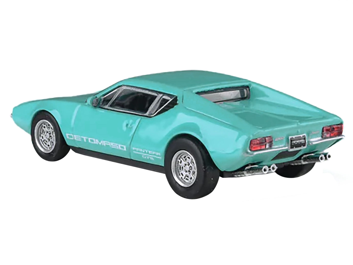 1972 De Tomaso Pantera Verde Aqua 1/64 Diecast Model Car by Paragon Models