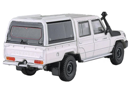 2012 Toyota Land Cruiser LC 79 French Vanilla White with Canopy 1/64 Diecast Model Car by Paragon Models