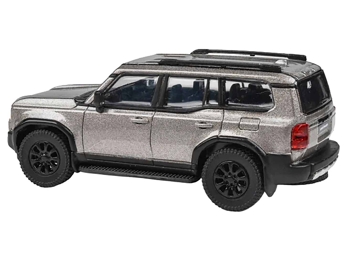 2024 Toyota Land Cruiser 250 Prado Meteor Shower Silver Metallic 1/64 Diecast Model Car by Paragon Models
