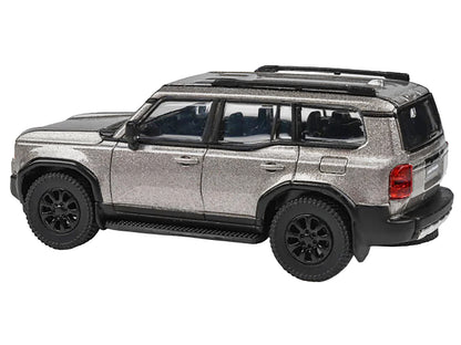 2024 Toyota Land Cruiser 250 Prado Meteor Shower Silver Metallic 1/64 Diecast Model Car by Paragon Models