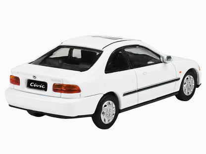 1995 Honda Civic Coupe EJ1 White with Sunroof 1/64 Diecast Model Car by Paragon Models
