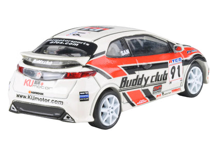2007 Honda Civic Type R FN2 RHD (Right Hand Drive) #91 "Buddy Club - Asian Touring Car Series" (2012) 1/64 Diecast Model Car by Paragon Models-DiecastModeler.com