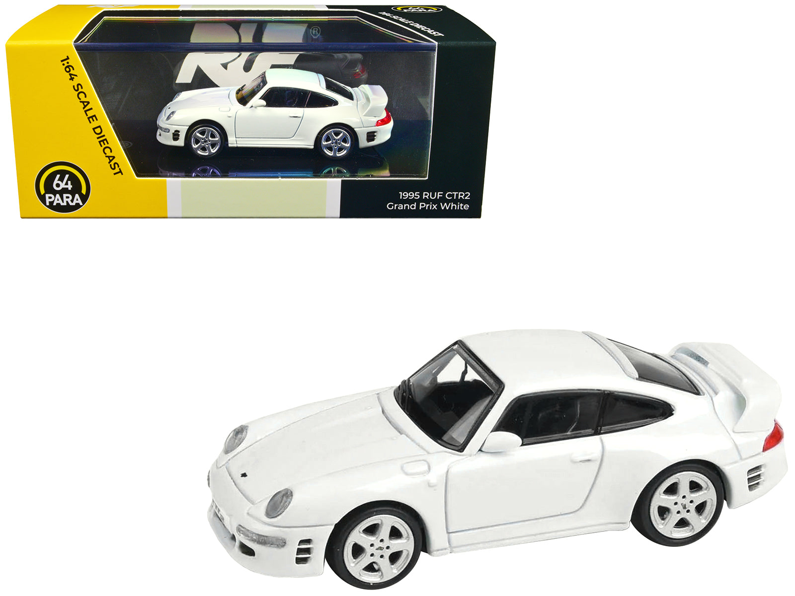RUF CTR2 Grand Prix White 1/64 Diecast Model Car by Paragon Models-DiecastModeler.com
