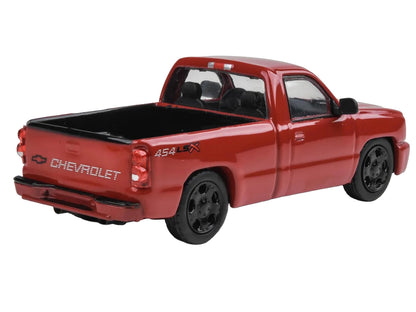 2006 Chevrolet Silverado 454 LSX Pickup Truck Victory Red 1/64 Diecast Model Car by Paragon Models