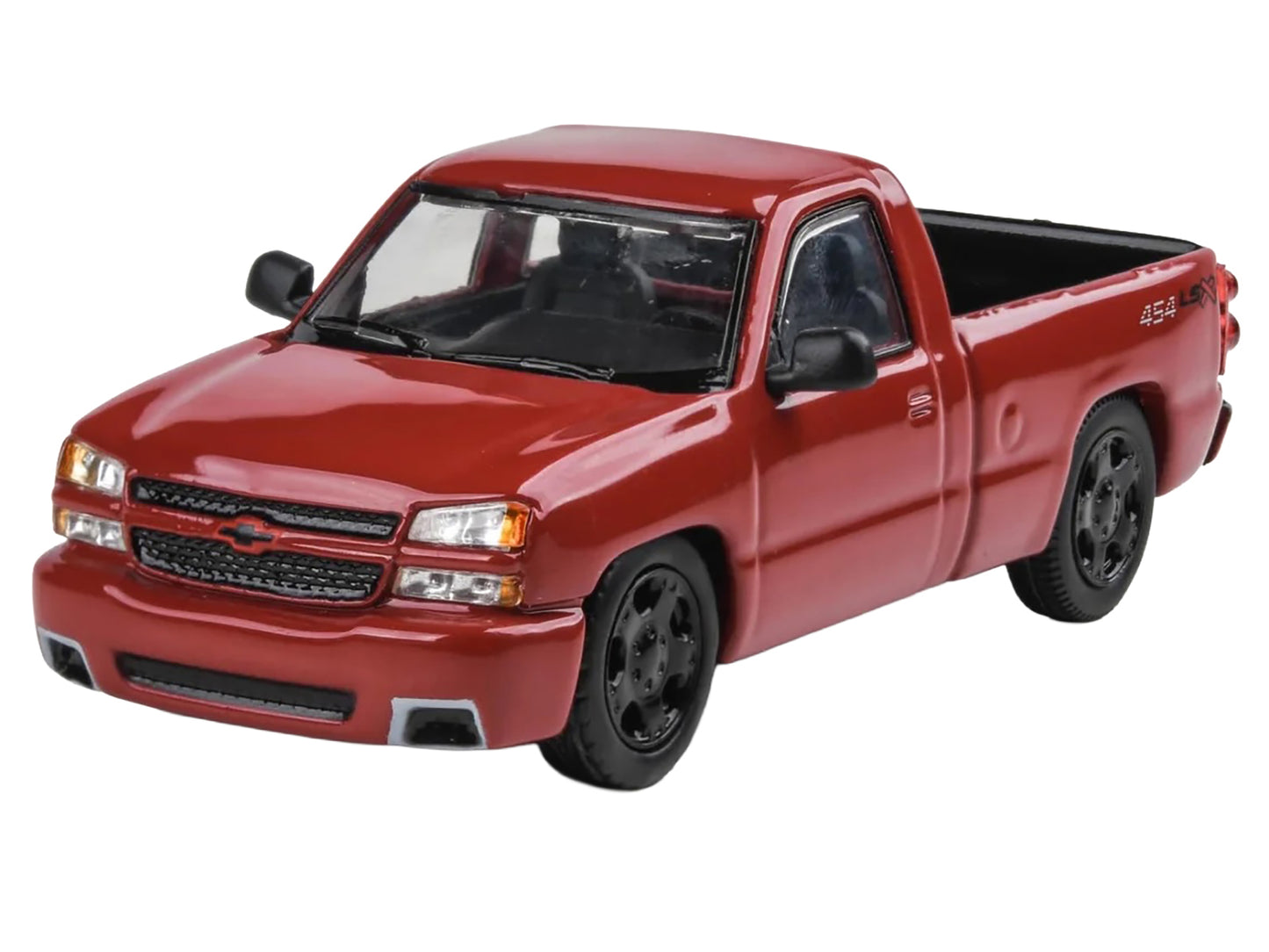 2006 Chevrolet Silverado 454 LSX Pickup Truck Victory Red 1/64 Diecast Model Car by Paragon Models