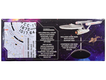 Skill 2 Model Kit U.S.S. Enterprise NCC-1701 Spaceship "Star Trek" (1966) TV Series 1/1000 Scale Model by Polar Lights-DiecastModeler.com