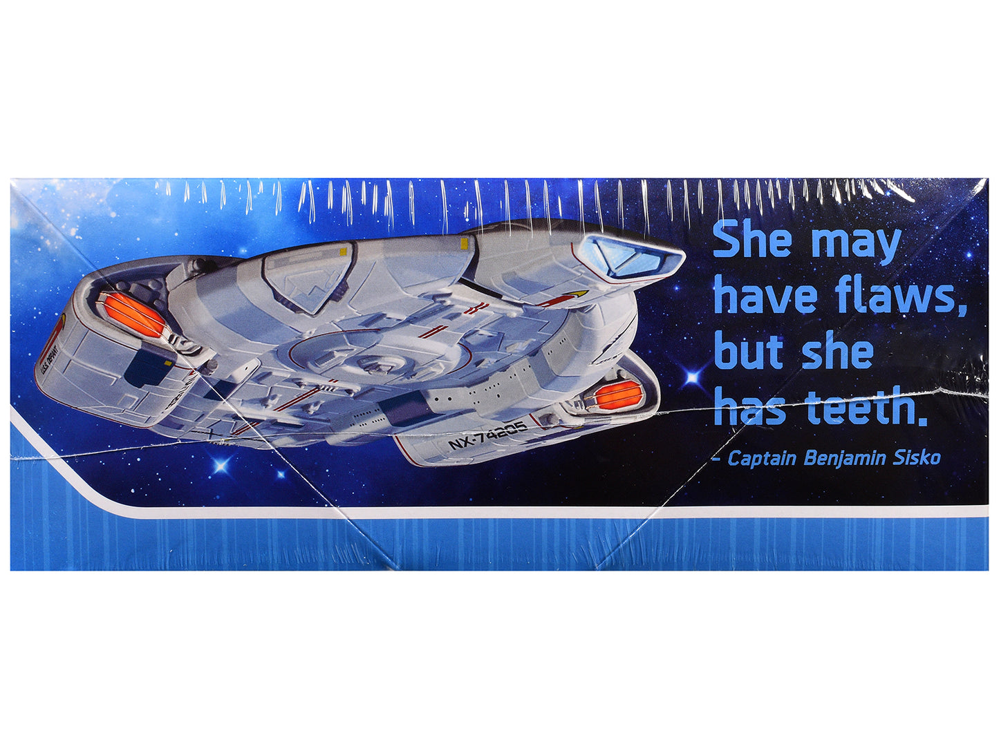 Skill 2 Snap Model Kit USS Defiant NX-74205 Starship "Star Trek: Deep Space Nine" (1993-1999) TV Series 1/1000 Scale Model by Polar Lights