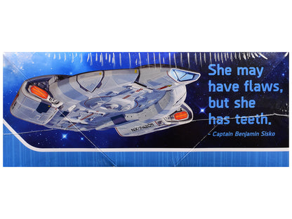 Skill 2 Snap Model Kit USS Defiant NX-74205 Starship "Star Trek: Deep Space Nine" (1993-1999) TV Series 1/1000 Scale Model by Polar Lights