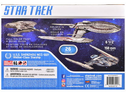 Skill 2 Snap Model Kit U.S.S. Shenzhou NCC-1227 Spacecraft "Star Trek: Discovery" (2017-2024) TV Series 1/2500 Scale Model by Polar Lights