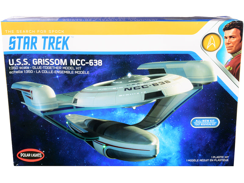 Skill 2 Model Kit U.S.S. Grissom NCC-638 Starship "Star Trek III: The Search for Spock" (1984) Movie 1/350 Scale Model by Polar Lights-DiecastModeler.com