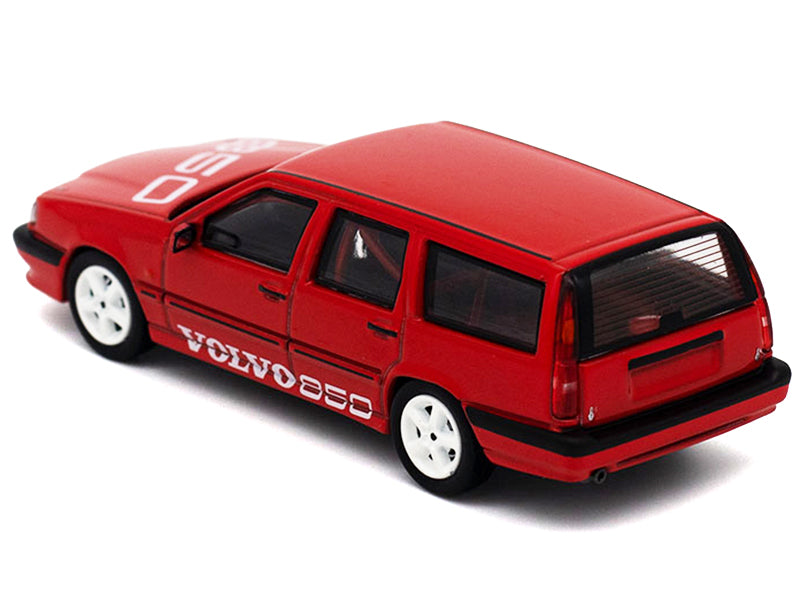 Volvo 850 T-5R Estate Wagon "Prototype" Red 1/64 Diecast Model Car by Pop Race