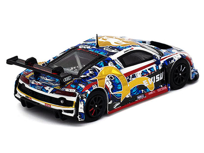 Audi R8 LMS "Evisu Racing X Works" White with Graphics 1/64 Diecast Model Car by Pop Race