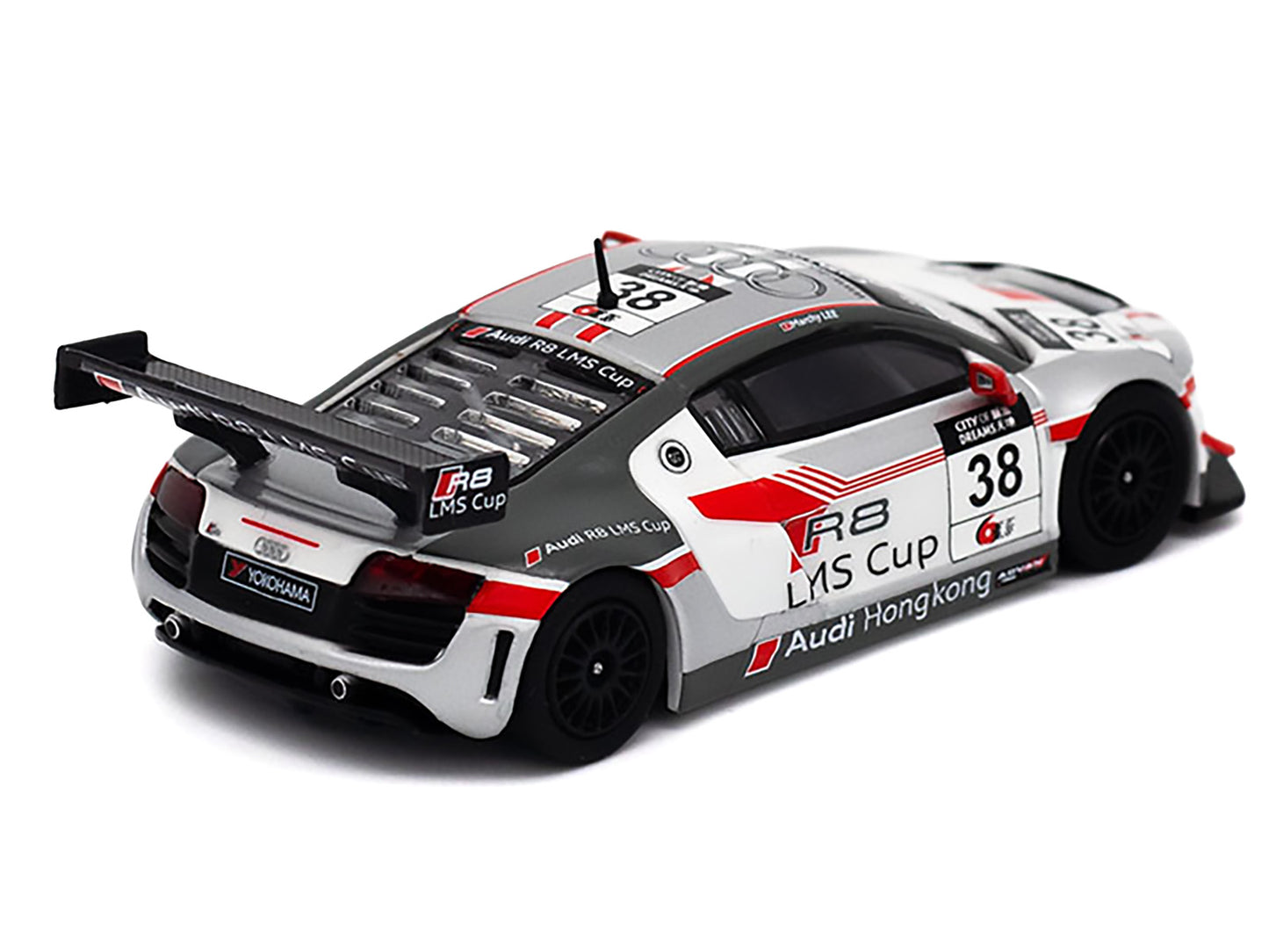 Audi R8 LMS #38 Marchy Lee "Macau GT Cup" (2013) 1/64 Diecast Model Car by Pop Race