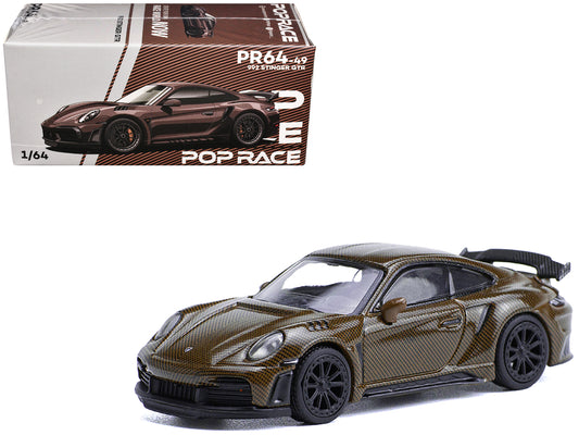 992 Stinger GTR Brown Carbon 1/64 Diecast Model Car by Pop Race-DiecastModeler.com
