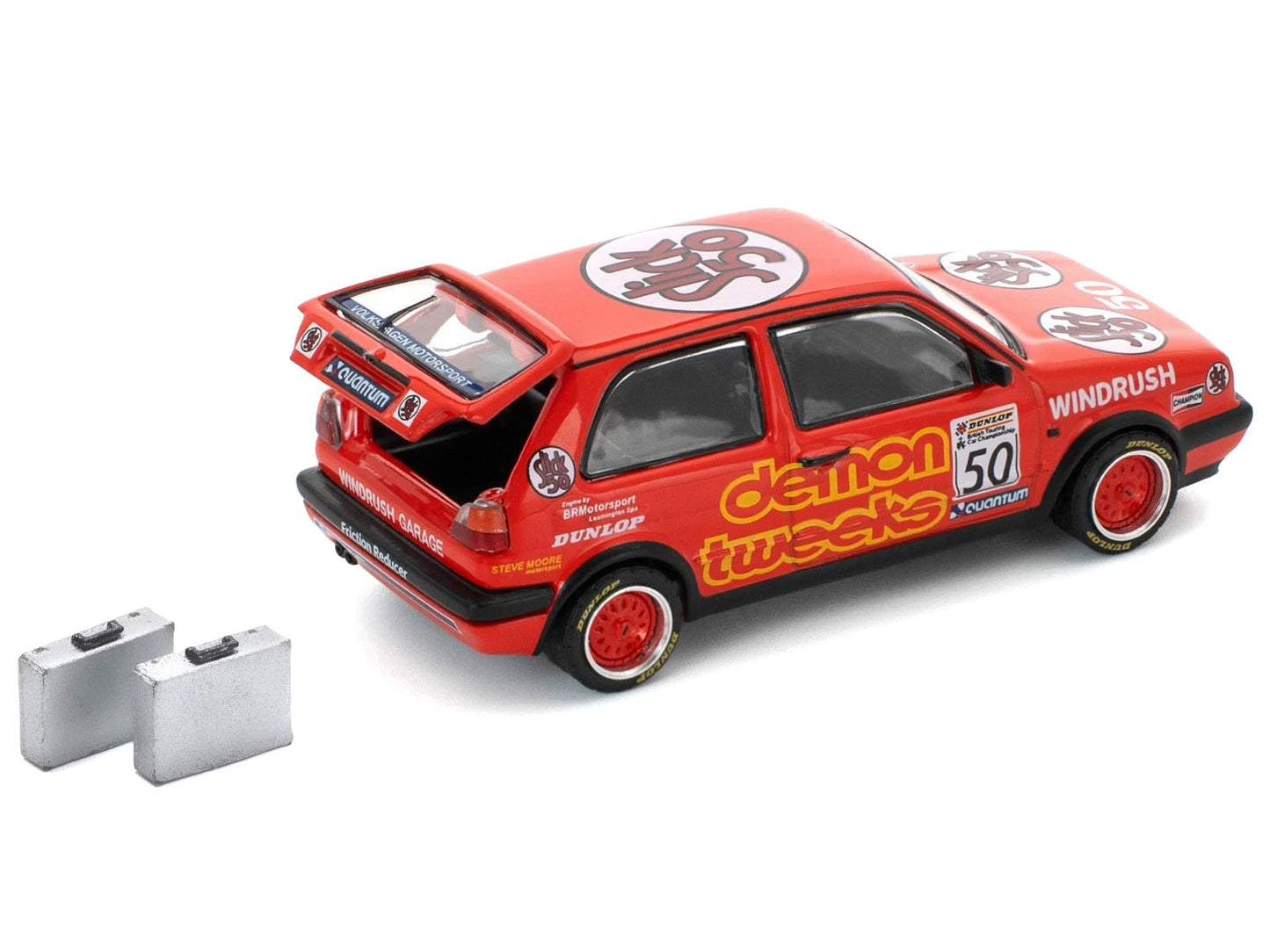 Volkswagen Golf GTI MK2 #50 Demon Tweeks "British Touring Car Championship" (1988) 1/64 Diecast Model Car by Pop Race