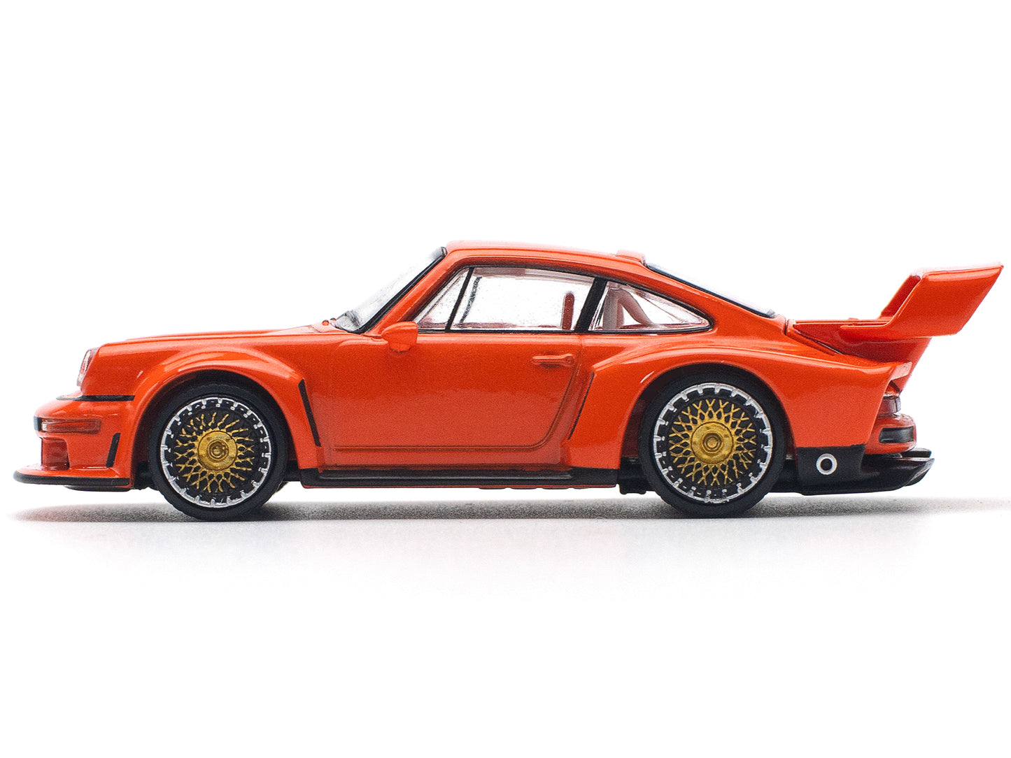 Singer DLS Turbo Study Orange Metallic 1/64 Diecast Model Car by Pop Race