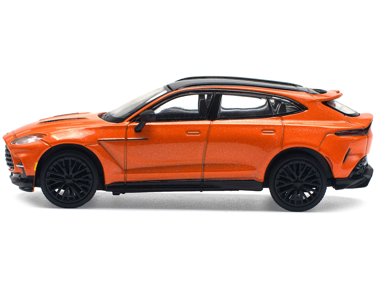 Aston Martin DBX 707 Cosmos Orange Metallic with Black Top 1/64 Diecast Model Car by Pop Race