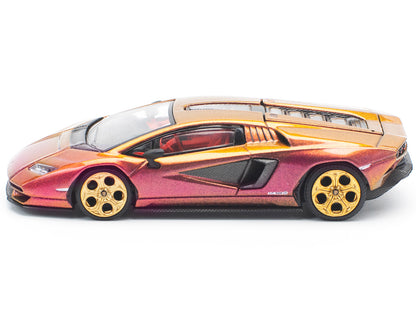 Lamborghini Countach LPI 800-4 Blu Hal Metallic 1/64 Diecast Model Car by Pop Race-DiecastModeler.com