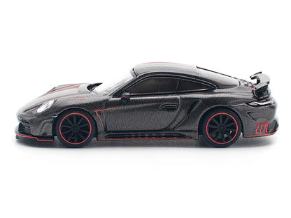 992 Stinger GTR Carbon Edition with Red Accents 1/64 Diecast Model Car by Pop Race-DiecastModeler.com