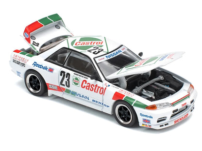 Nissan Skyline GT-R (BNR32) RHD (Right Hand Drive) #23 Winner "Macau Guia Race" (1990) 1/64 Diecast Model Car by Pop Race