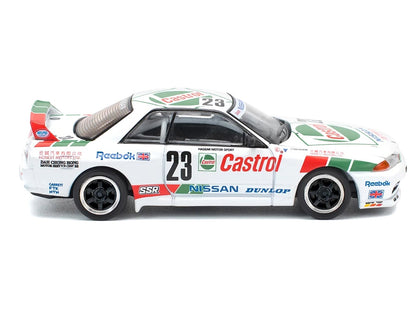 Nissan Skyline GT-R (BNR32) RHD (Right Hand Drive) #23 Winner "Macau Guia Race" (1990) 1/64 Diecast Model Car by Pop Race
