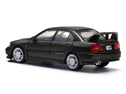 Mitsubishi Lancer Evolution IV RHD (Right Hand Drive) Pyrenees Black Pearl 1/64 Diecast Model Car by Pop Race